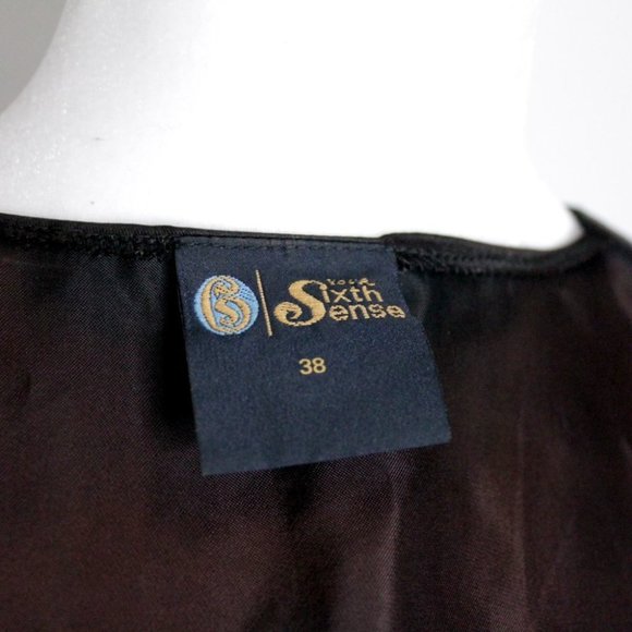 Your Sixth Sense by C&A Gold Black Embroidered Vest Unisex Size 38 - Picture 4 of 13